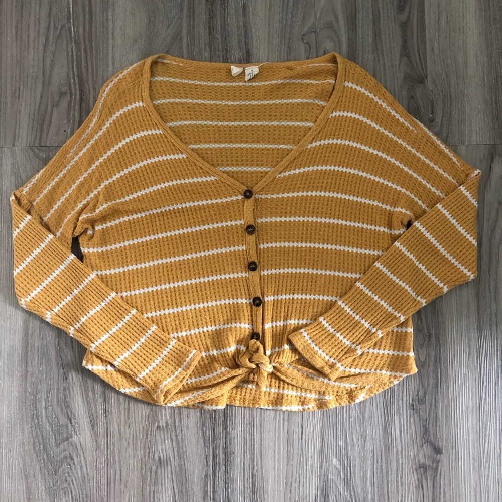 Striped button down long sleeve